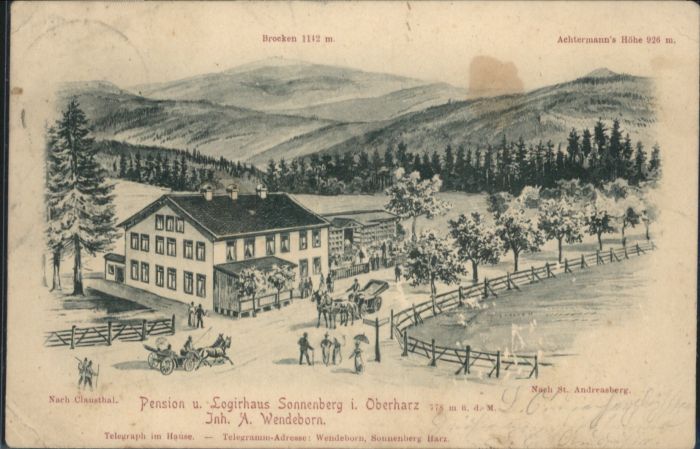 Sonnenberg Harz Pension Logierhaus Sonnenberg