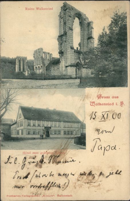Walkenried Harz Ruine Hotel zum goldenen Löwen