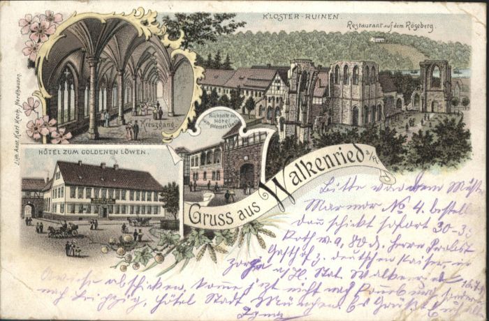 Walkenried Hotel zum goldenen Löwen Klosterruine L