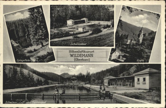 Wildemann Harz Goslar Niedersachsen Schwimmbad Kirche