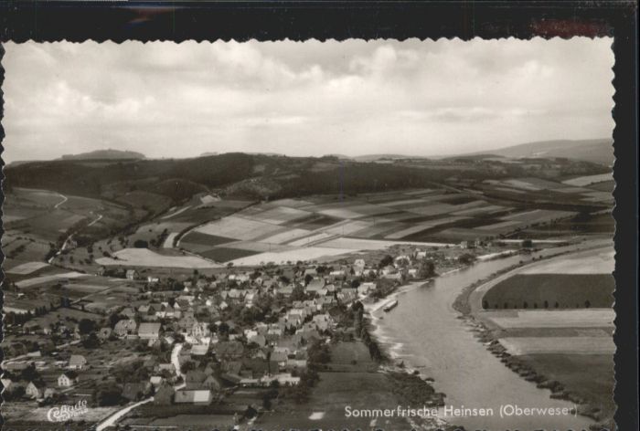 Heinsen Weser Fliegeraufnahme