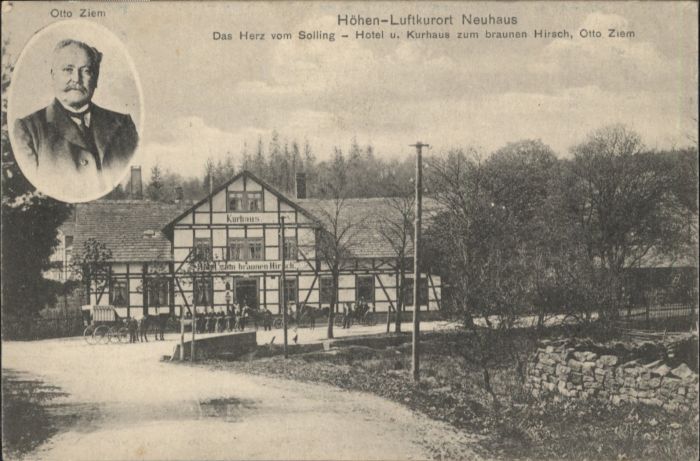 Neuhaus Solling Otto Ziem Hotel Kurhaus zum braunen Hir