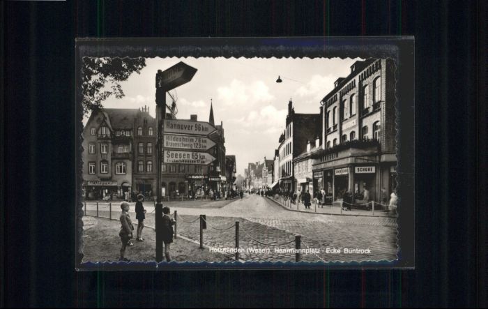 Holzminden Weser Holzminden Haarmannplatz Wegweiser