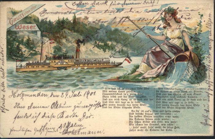 Holzminden Weser Holzminden Schloss Fürstenberg Dampfer