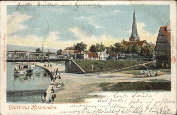 Holzminden Weser Holzminden Dampfer Brücke