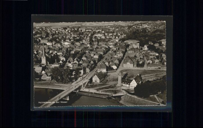 Holzminden Weser Holzminden Fliegeraufnahme Brücke