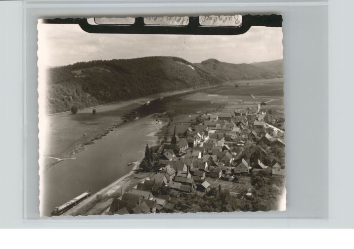 Heinsen Weser Fliegeraufnahme