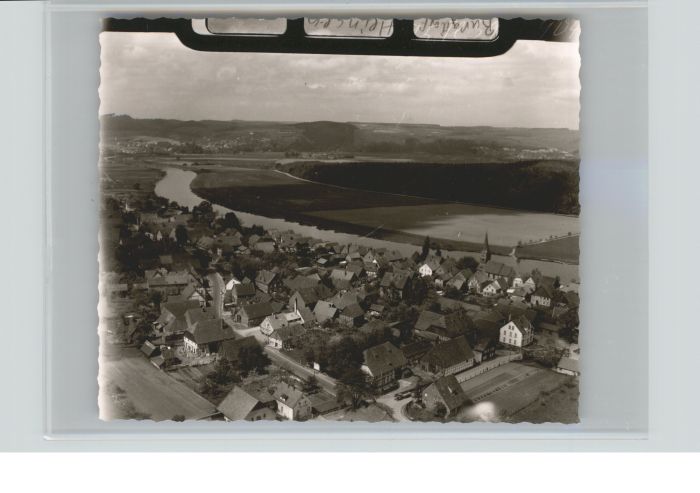 Heinsen Weser Fliegeraufnahme