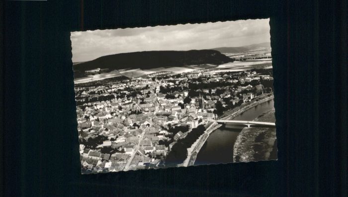 Hoexter Weser Fliegeraufnahme