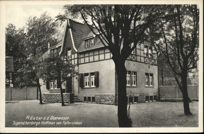 Hoexter Weser ugendherberge Hoffman von Fallersleben