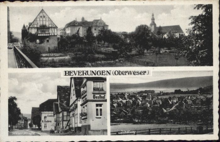 Beverungen Gasthof Weserstrasse Siedlung