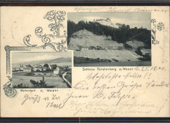 Fuerstenberg Weser ehrden Schloss