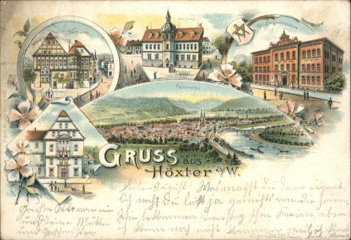 Hoexter Weser echaney Rathaus Baugewerkschule Tilly-H