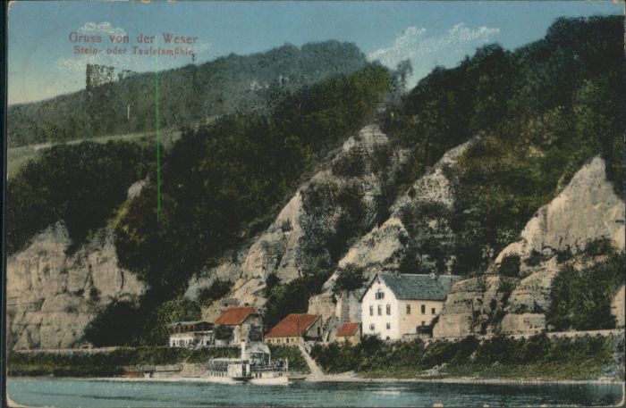 Hoexter Weser teinmühle Teufelsmühle x