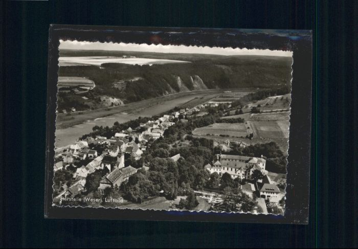 Herstelle Weser Herstelle Fliegeraufnahme