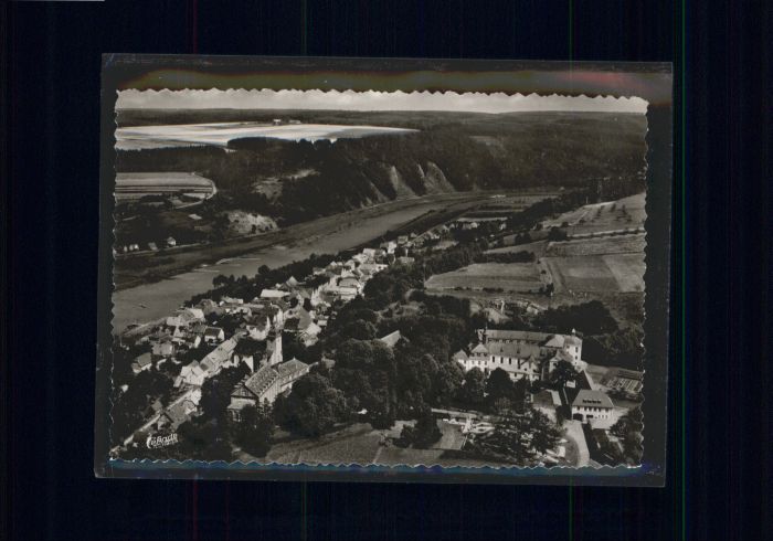 Herstelle Weser Herstelle Fliegeraufnahme Abtei