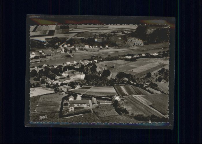 Herstelle Weser Herstelle Fliegeraufnahme Abtei