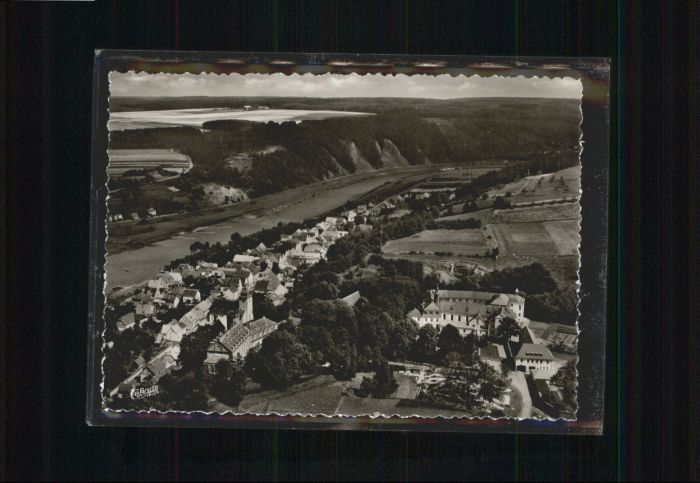 Herstelle Weser Herstelle Fliegeraufnahme Abtei