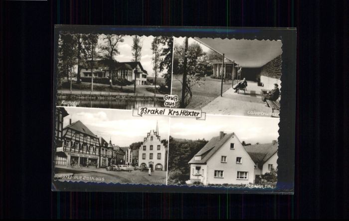 Brakel Westfalen Brakel Kurhotel Markt Rathaus Kaiserbru