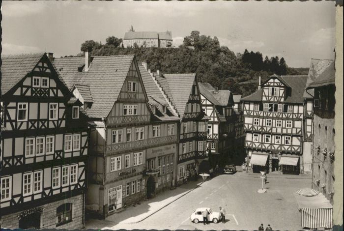 Spangenberg Hessen Spangenberg Marktplatz Burg Fachwerkhäu