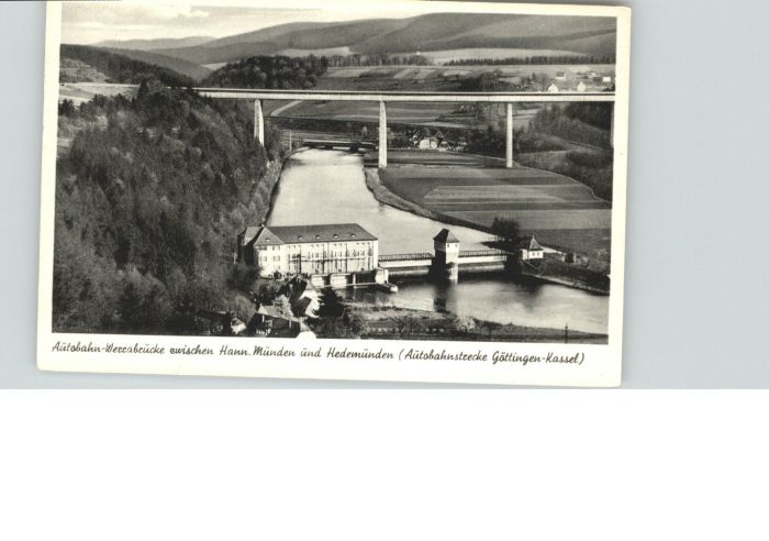 Hann. Muenden utobahn-Werrabrücke Hedemünden Autobahn