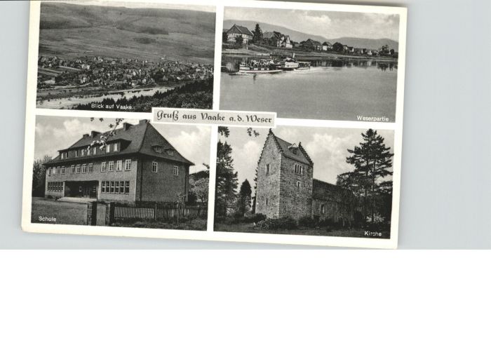 Vaake Schule Kirche Weser