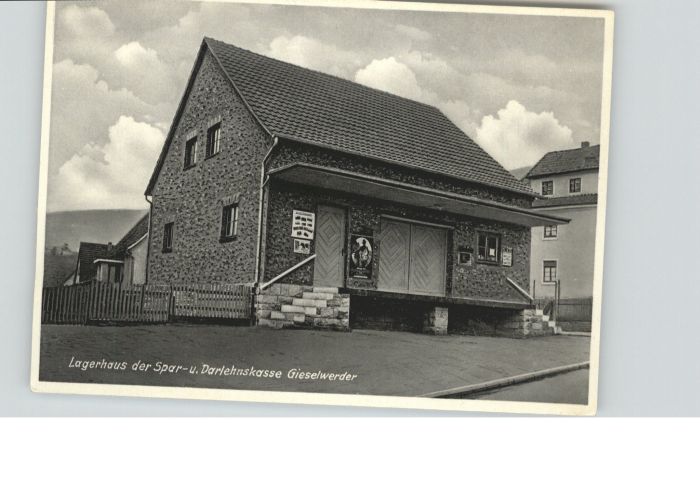 Gieselwerder Lagerhaus Sparkasse Darlehenskasse