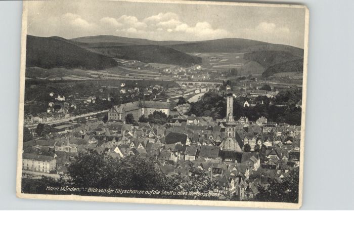 Hann. Muenden elfenschloss Blick von Tillyschanze