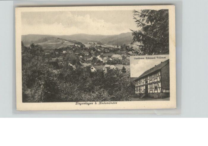 Ziegenhagen Hannoversch Muenden edemünden Gasthaus Edmund Völlmer *