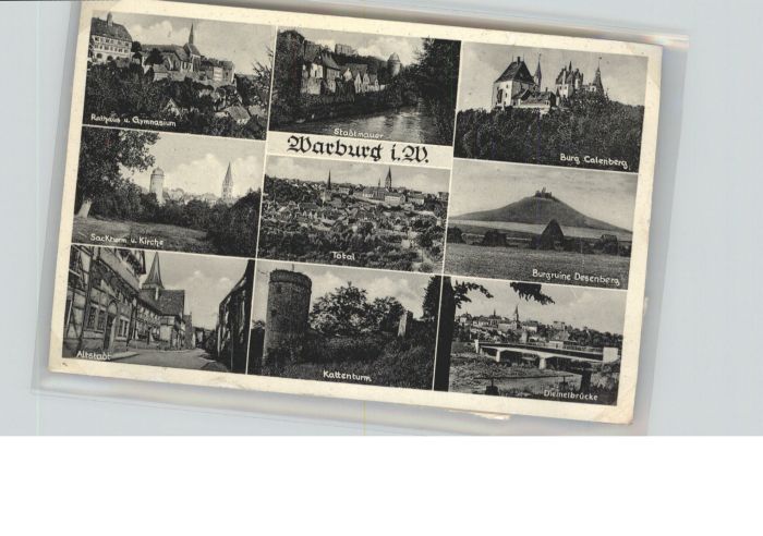 Warburg Westfalen Warburg Rathaus Altstadt Burg Calenberg