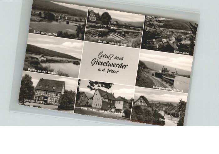 Gieselwerder Weser Pension Stucke Dampferanlegestell