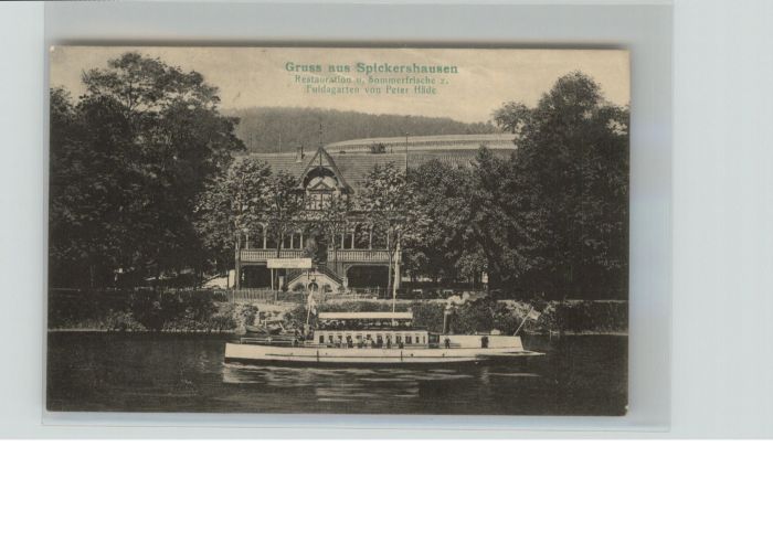 Spiekershausen Restauration Sommerfrische z. Fuldagart