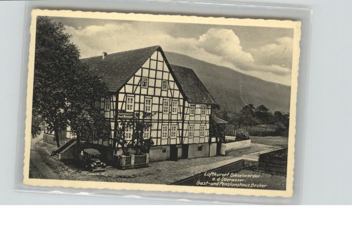 Gieselwerder Oberweser Gasthaus Pensionshaus Becker