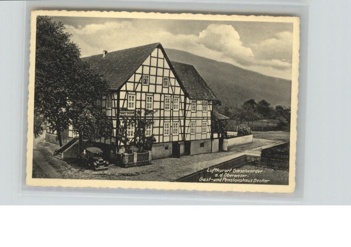 Gieselwerder Gasthaus Pensionshaus Becker