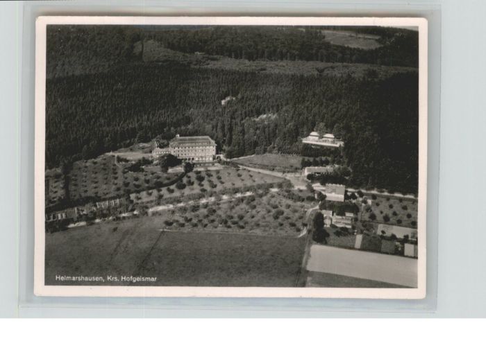 Helmarshausen Kreis Hofgeismar Fliegeraufnahme