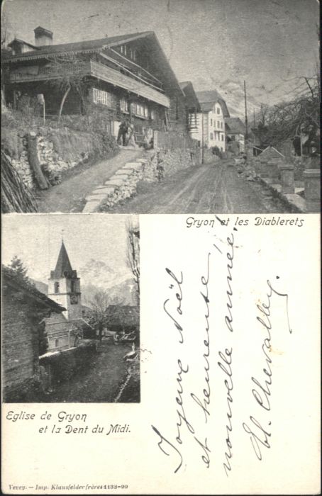 Gryon Les Diablerets Eglise Dent du Midi