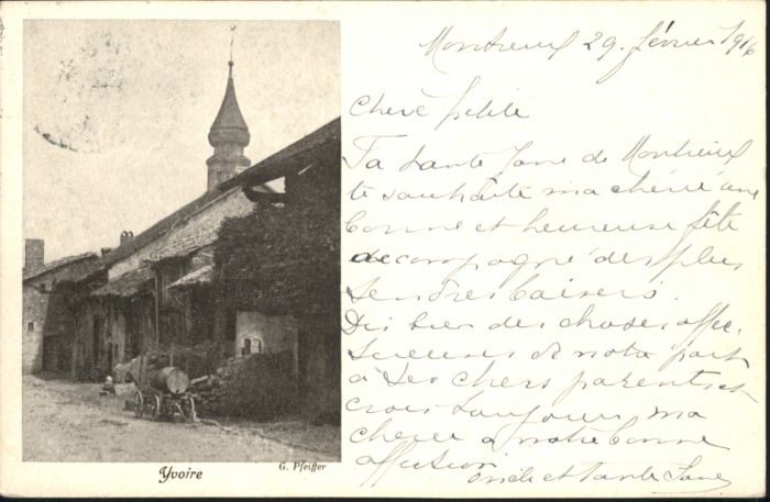 Yvoire Thonon-les-Bains 74 Haute-Savoie Montreux [Stempelabschlag] Yvoire