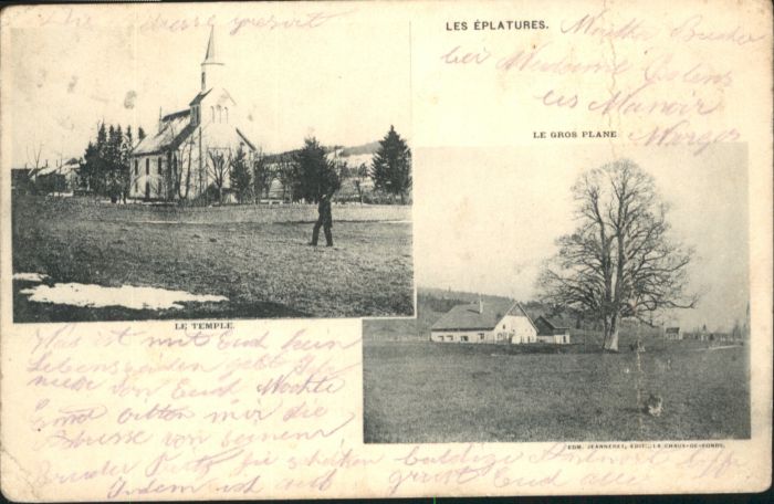 Morges [Stempelabschlag] Les Eplatures Le Gros Plane Temple