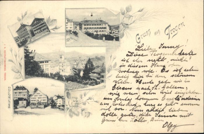 Trogen AR Trogen Dorfplatz Rathaus Pfarrhaus