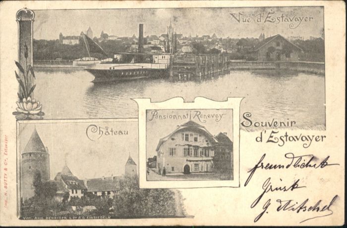 Estavayer-le-Lac Chateau Pension Renevey Schiff