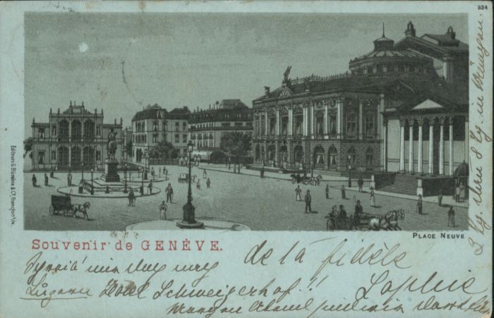 Genf GE Genf Place Neuve Kutsche