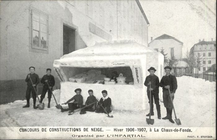 La Chaux-de-Fonds Concours de Constructions de Neige Kinder