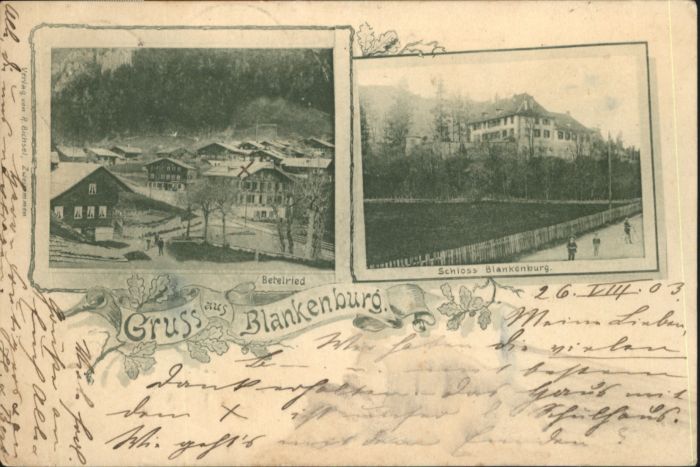 Blankenburg Harz Blankenburg Betelried Schloss