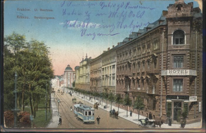 Krakow Krakau Strassenbahn Ul. Basztowa Basztowagasse