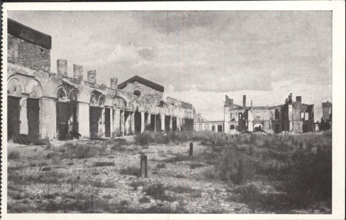 Brest-Litowsk Markthalle Zerstörung