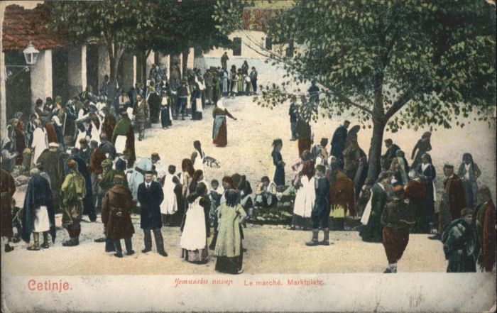 Cetinje Marche Marktplatz