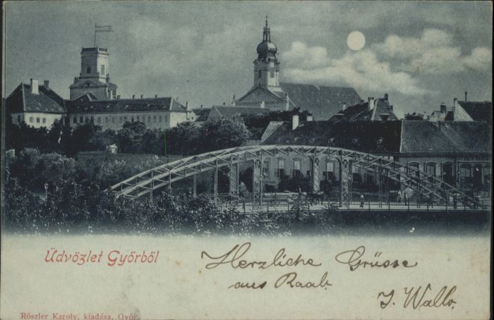 Gyoer Györböl Mondscheinkarte x