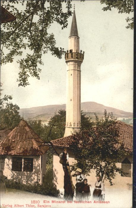 Sarajevo [handschriftlich] Minarett