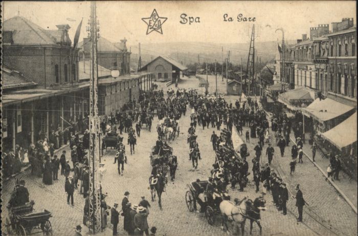 Spa Liege Spa Gare Bahnhof Soldaten