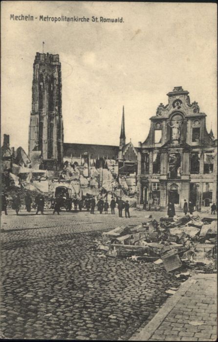 Mecheln Metropolitankirche St. Romuald Zerstöru